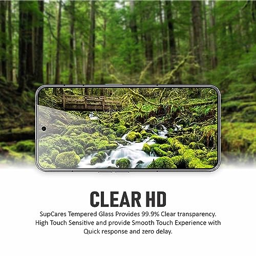 Image of STP FEEL Advanced Black Border Tempered Glass Protector for Nothing Phone 2 (6.7 Inch) | Full Edge to Edge Screen Protector Guard Protector