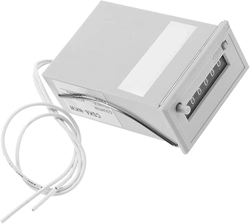 Vista 17 de YWBL-WH Contador electromagnético Totalizador electrónico 6 dígitos Totalizador Industrial Contador de pulso para maquinaria textil química CSK6-NKW