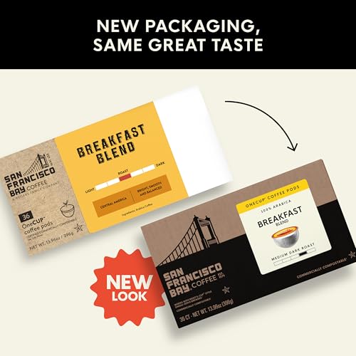 Image of San Francisco Bay K-Cup Coffee Pods, Breakfast Blend (36 ct), Medium Roast, Commercially Compostable Single-Serve Coffee Pods