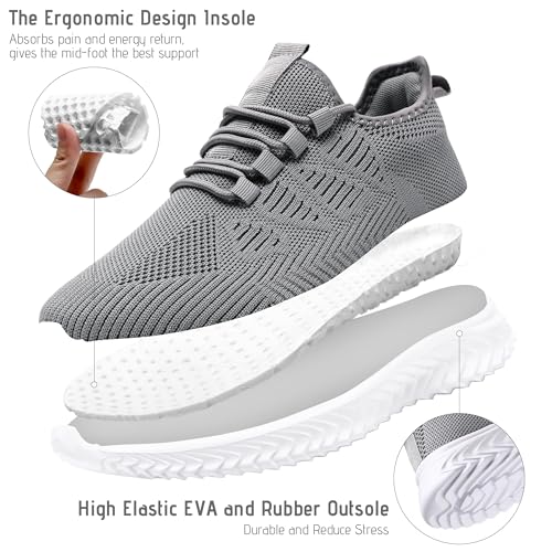 Image of Mens Running Shoes Tennis Shoes Walking Gym Sneakers Lightweight Non Slip Mesh Casual Workout Sneakers