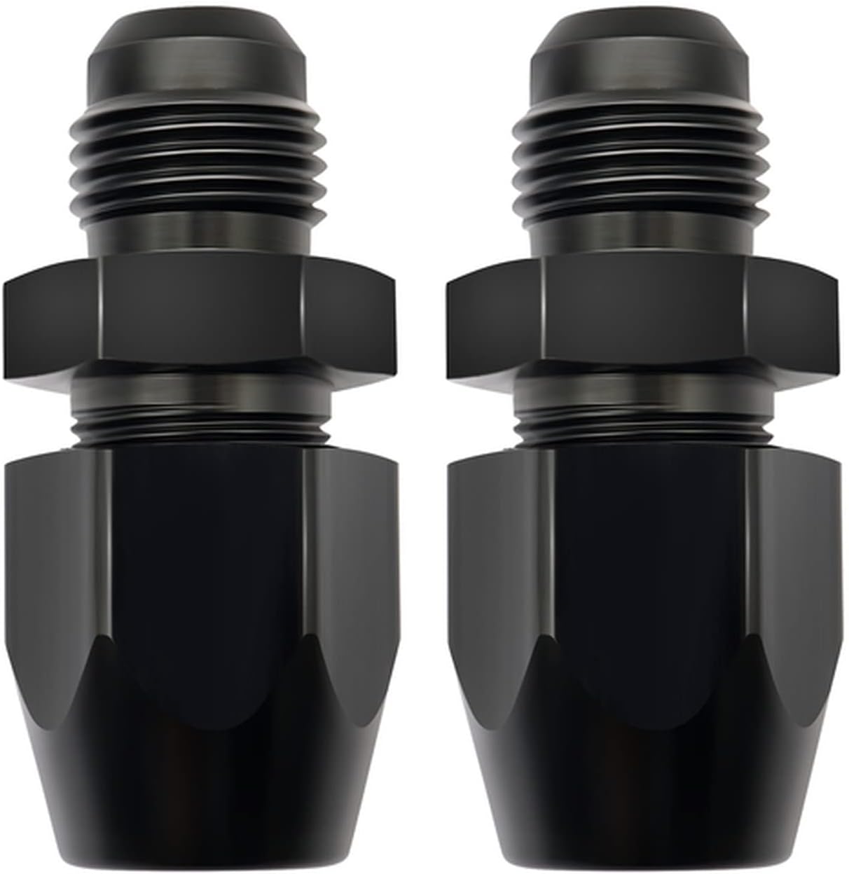 PriPrilod 2pcs 6AN Male To 3/8" Aluminum Tubing Compression