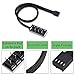 PWM Fan Hub, 4-Pin Computer CPU/Case Fan Power Multi Splitter Connector Cable Adapter for Computer Cooler Fans
