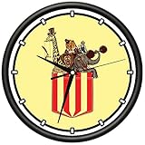 SignMission Pocket Circus Design Wall Clock | Precision Quartz Movement | Décor for School Class Office Bedroom Decoration