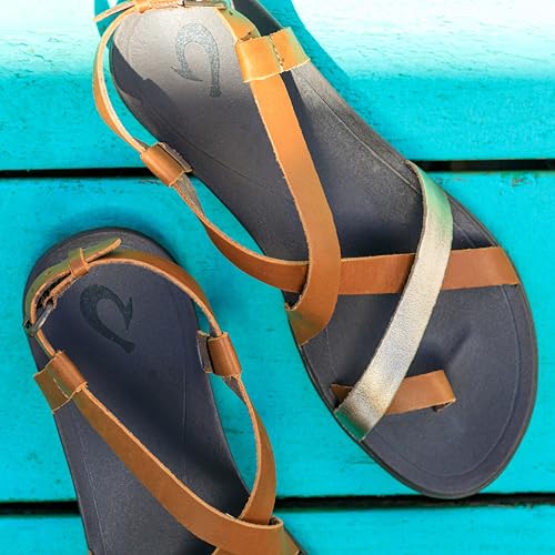 Image of OluKai Upena Women's Strappy Beach Sandal, Lightweight & Durable Design | Water Resistant Slides for All-Day Comfort & Style