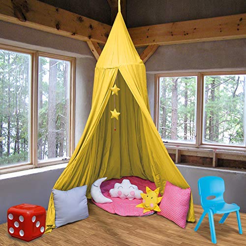 Creative Textiles Magic Hanging Canopy Will give Warm and Comfort to Your Kids Room (Yellow) - Image 2 thumbnail