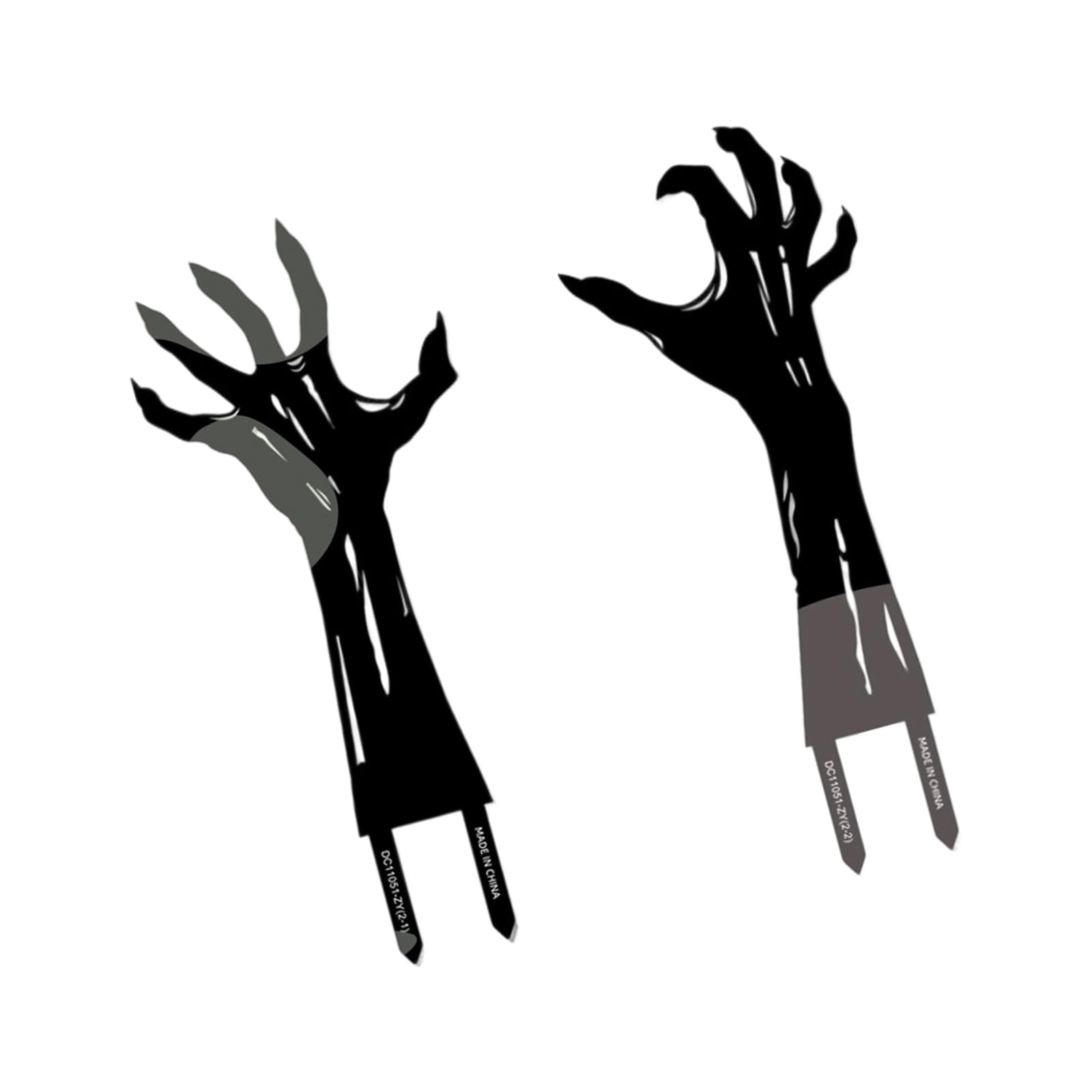 Nucelit Of 2 Hands Garden Stakes Realistic Outdoor for Yard Party Decoration Fall Festival