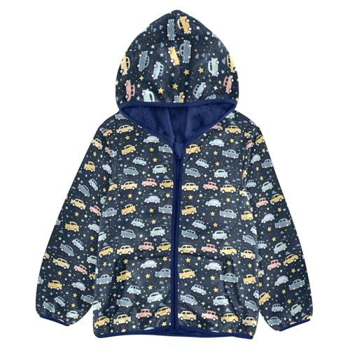 Cute Car Star Boys Fleece Coat,Children's Zip-Up Hoodie Jacket,Baby Warm Fashion Outerwear 3-10T,A113293