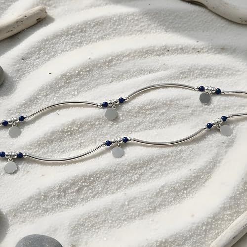Image of Parasmoni Silver Flexible Anklet with Certificate of Authenticity | Trendy Women's Jewelry | 6-Month Warranty