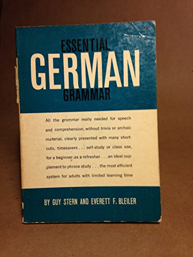 Teach Yourself Essential German Grammar (Teach ... 0340493585 Book Cover