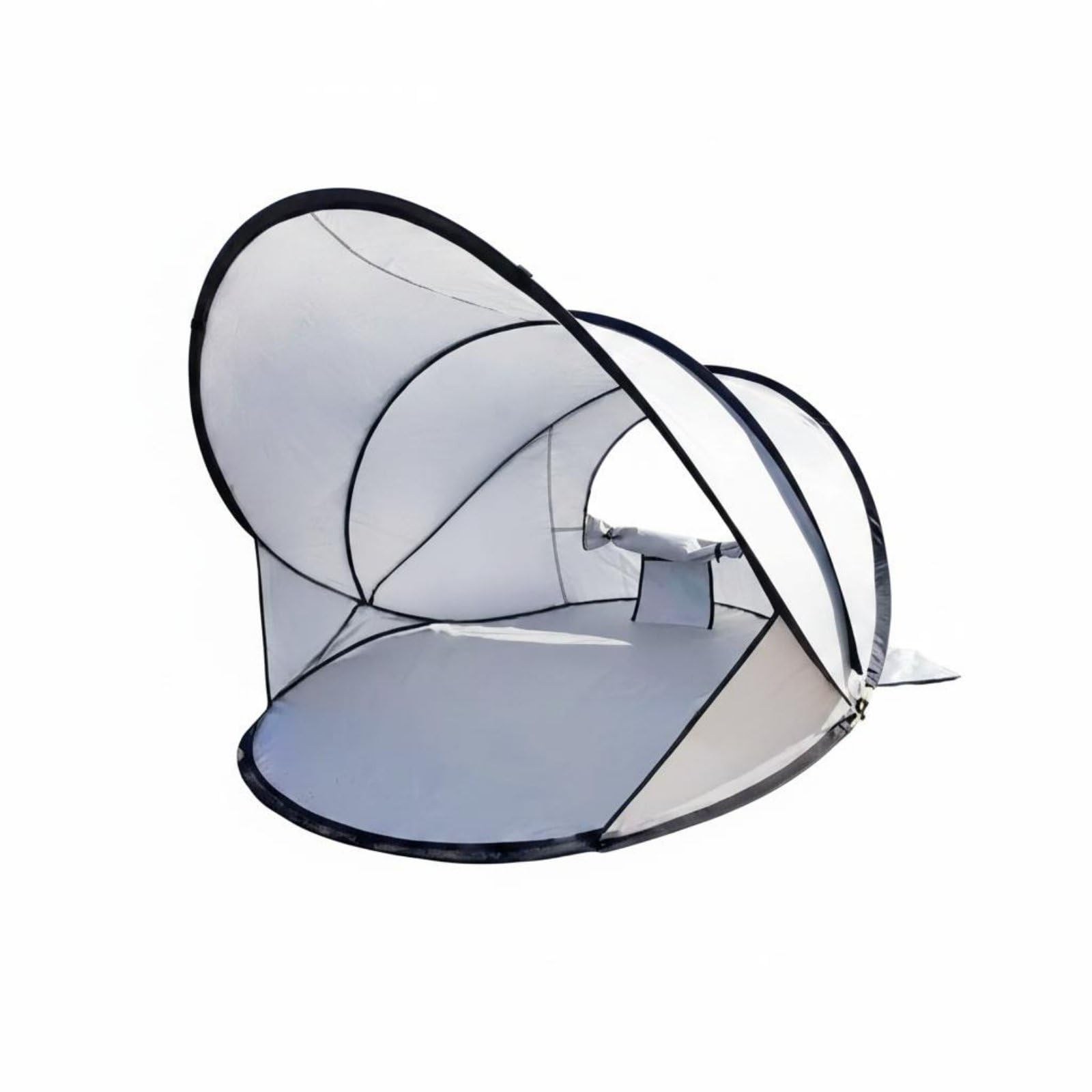 No Assembly Instant Sun Shade Tent Windproof Automatic Sun Tent Heat Insulation Spring-up-up Beach Canopy Easy to Fold for Camping, Picnic, White | Sporting Goods | Outdoor Sports-image-39