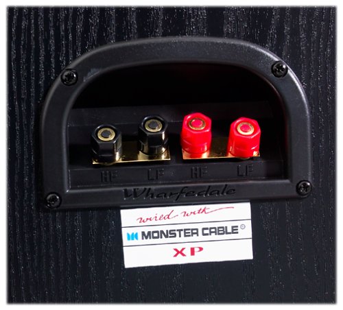 Bag view of Wharfedale Diamond 8.4 speaker terminals