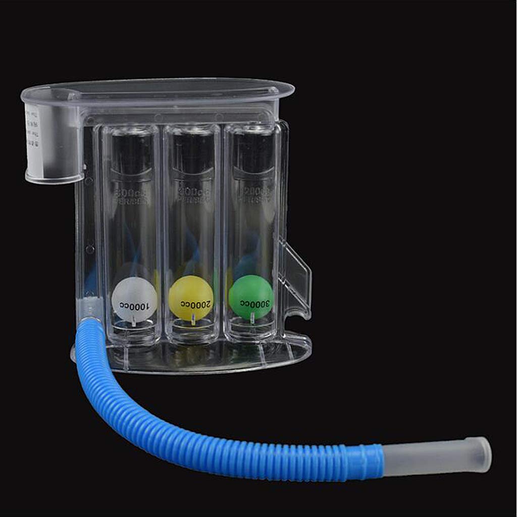 Lung Deep Breathing Trainer Exerciser Device Incentive Spirometer 3 Balls-image-36