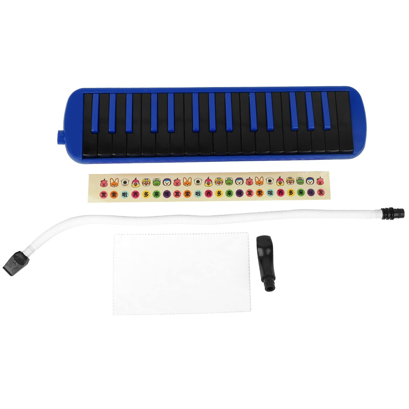Melodica a 32 Tasti, Strumento a Fiato dal Design Ergonomico con Tastiera Integrata per Principianti o Amanti della Melodica, Include Borsa in Eva 3D (Blue)
