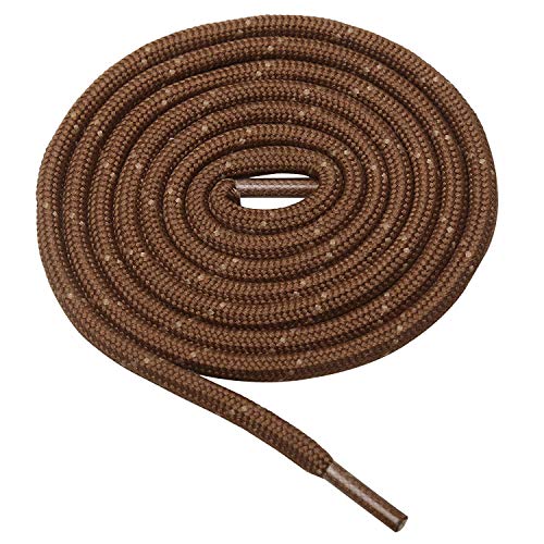 Image of Round Shoelace (2 Pair) Shoelaces for Hiking Shoes, Outdoor Walking Sneakers, Outdoor Hiking, Climbing, Basketball, Work Boot, Running, Sport Shoes