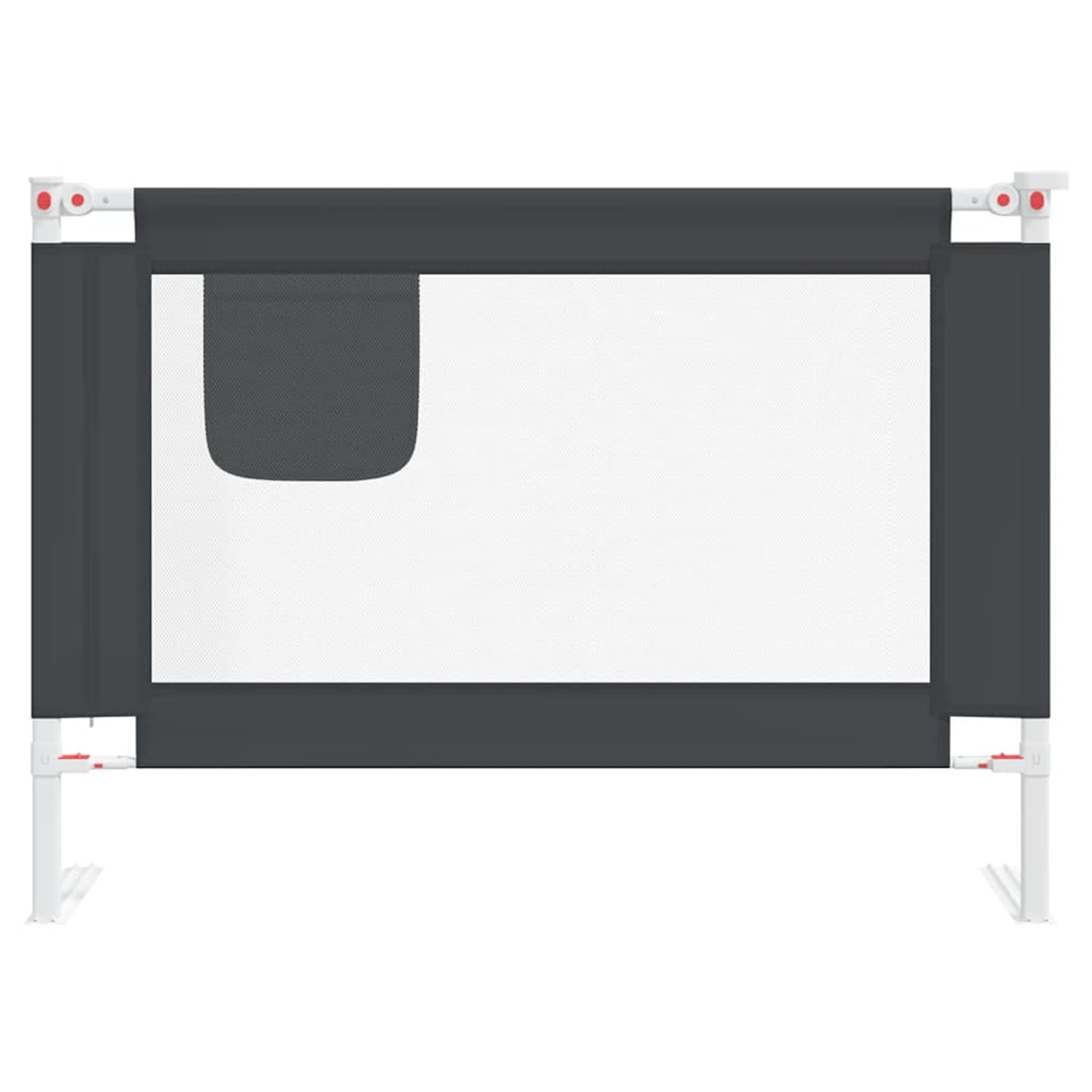 Gecheer Bettlaken 60 x 120 cm, Spannbettlaken für Babys, 60 x 120 cm, Sicherheitsgitter für Kinderbett, dunkelgrau, 90 x 25 cm, Stoff