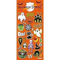 Paper Projects 01.70.02.144 Halloween Boo Large Foil Stickers, Orange, 24.5cm x 11cm