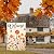 AVOIN colorlife Fall Flowers Welcome Garden Flag 12x18 Inch Double Sided, Seasonal Floral Autumn Rustic Harvest Yard Outdoor Decoration