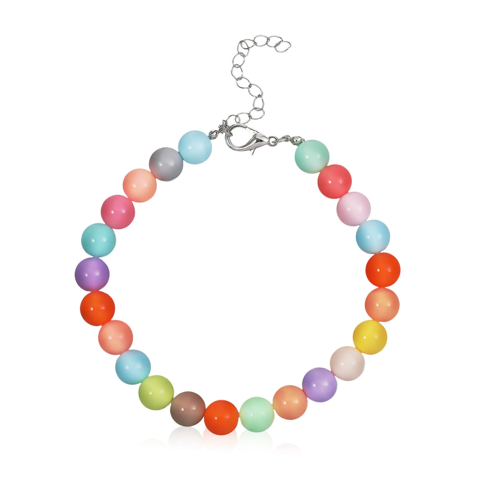 BESPORTBLE Candy Color Dog Collar Pet Jewelry for Dogs Cat Collar Cute Necklace Collar Beads Necklace for Large s Accessories Girl Beaded Collars for Large s Resin