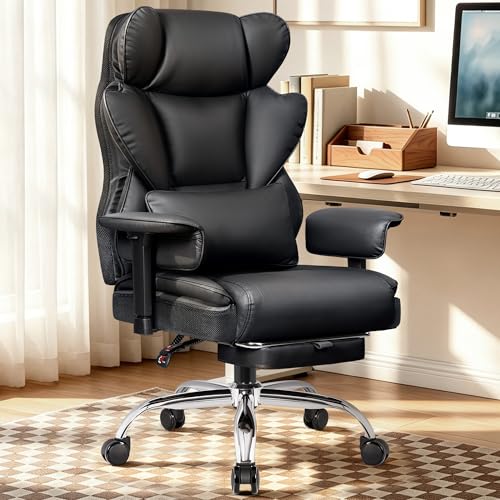 BESTFAIR Big and Tall Office Chair - Heavy Duty 400 LBS