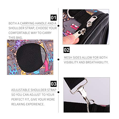 Mochila Balacoo para transporte de cães – Bolsa portátil para transporte de gatos com alça macia par