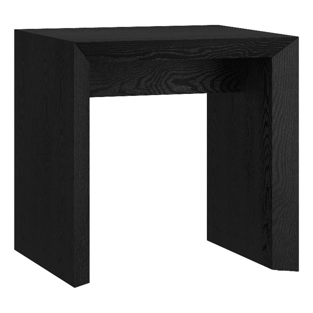 Henn&Hart 22" Black Grain MDF Side Table