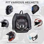 AFISHTOUR-Waterproof-Helmet-Backpack-for-MotorcycleCyclingSkateboard-30L-Lightweight-Motorbike-Helmet-Backpack-for-Men-with-Laptop-Compartment-Inert-Packet-Reflective-Logo-Black