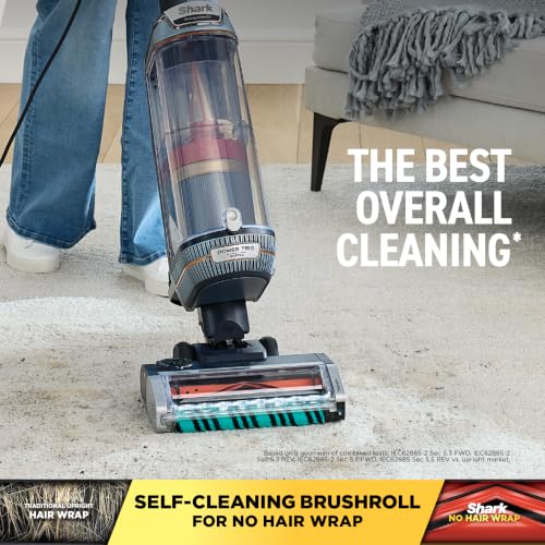 Image of Shark PowerDetect Transformer Upright Vacuum, Midnight Steel, LX5002 | With DuoClean Detect, Reveal Technology, and Self-Cleaning Brushroll