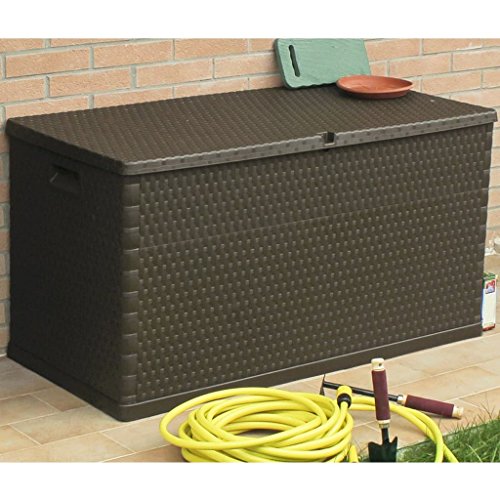 Festnight Gartenbox Aufbewahrungskiste Garten Kästen 420 L Aufbewahrungsbox Gartenauflagen Auflagenbox Sitzbank Garten… – Bild 3