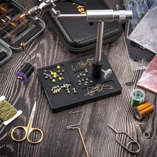 Support organisateur de matériel d'attache de mouche portable taille unique