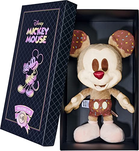 Simba 6315870311 Mickey Mouse Helado de Disney, Edición de Junio, Exclusivo de Amazon, Peluche 35 cm en Caja de Regalo, Especial, Edición Limitada, Suave Juguete para Niños Desde el Nacimiento