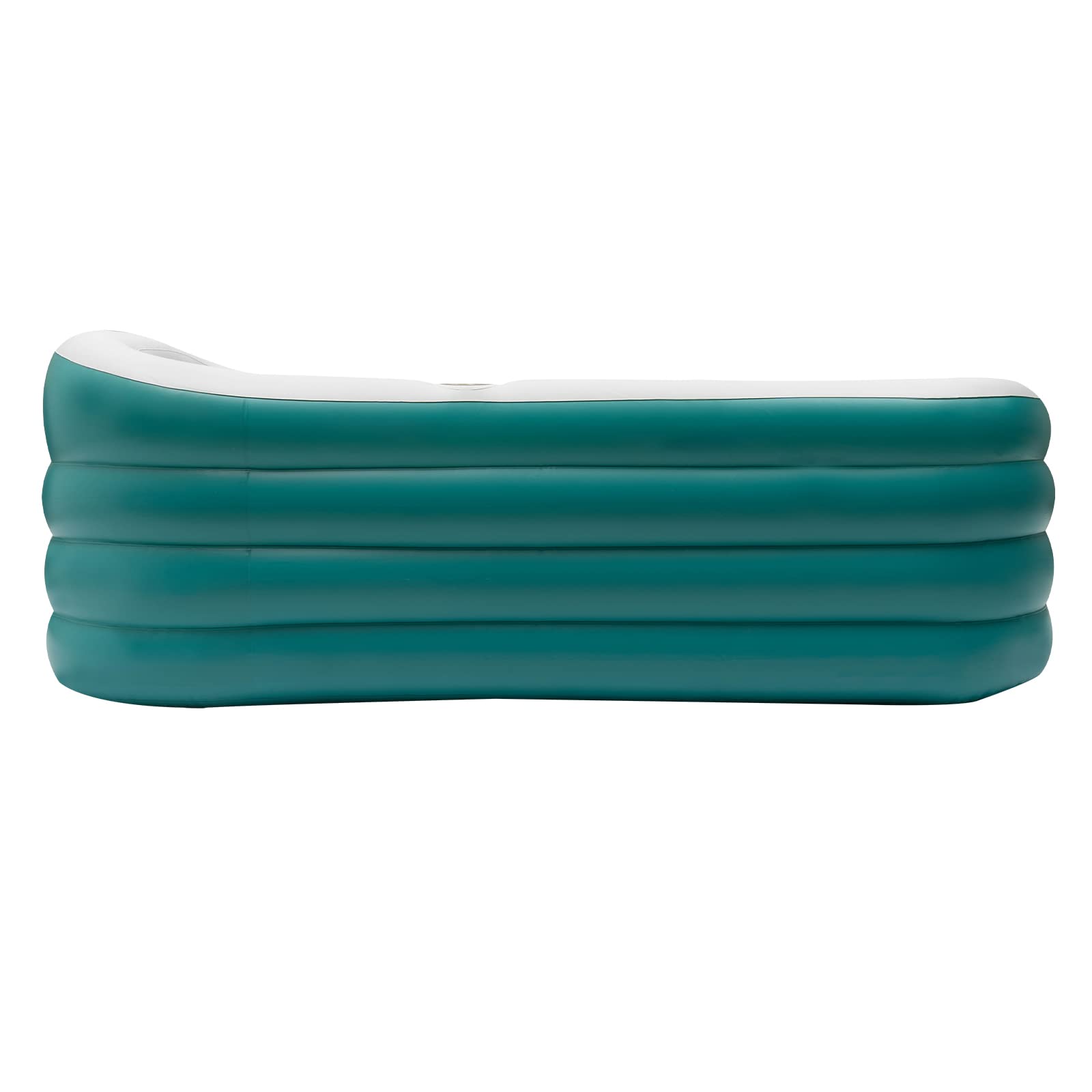 Aufblasbare Badewanne Erwachsene - 250L Faltbare Mobile Badewanne mit Elektropumpe, 360° Lsolierung und Schnellentwässerung, Foldable Bathtub für Spa, Balkon, Garten, 152×82×57 cm