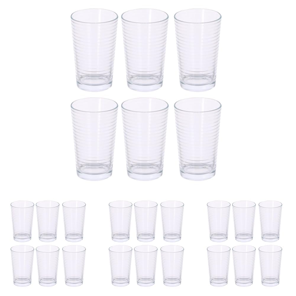 Verres à Eau et Gobelets de Table alpina - Pack de 24 Verres de 220 ml Résistants