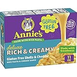 Annie's Homegrown Deluxe Mac & Cheese, Rice Pasta & Extra Cheesy Cheddar Sauce, Gluten-Free, 11 oz