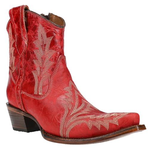 Corral Boots Women's Embroidered Snip Toe Ankle Boot2