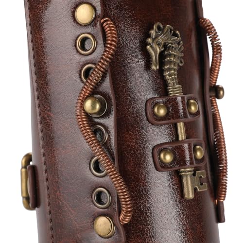 Muñequeras de cuero steampunk para evitar disfraces sencillos en eventos 4