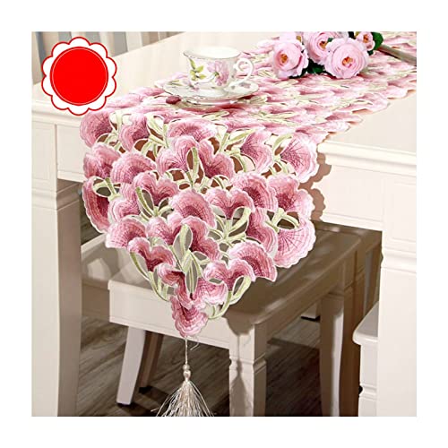 Chemin de table romantique pour décoration de mariage et repas de fête en famille