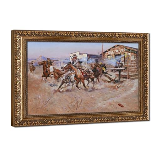 Toile tendue Fumée de A.45 de Charles Marion Russell cadre deco premium