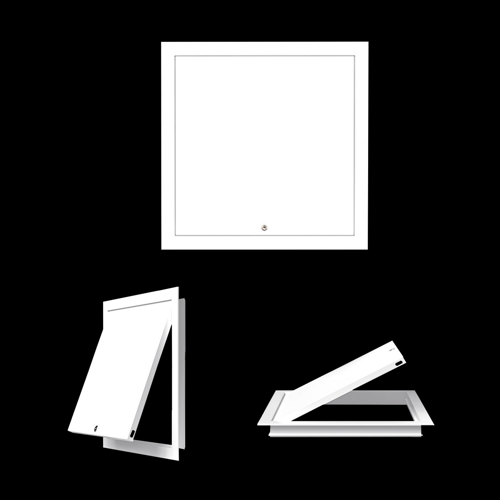 20x20 24x36 30x48 60x80 85x85 Access Panel for Drywall with Keyed Latch Metal Plumbing Access Door Electrical Utility Box Cover for Plumbing Electrical Wiring(White,6x6in(150x150mm))