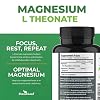 Forest Leaf Magnesium L-Threonate Magtein Capsules - 2000mg Magnesium Threonate Supplement Supports Cognitive Function, Focus, Brain, Deep Calm and Sleep for Men & Women | 90 Powder Veg Caps