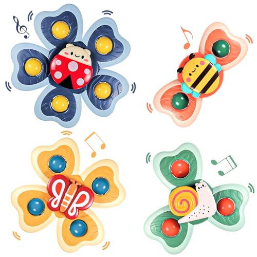 Saugnapf Spinner Spielzeug für Baby Toys, Badewannenspielzeug...