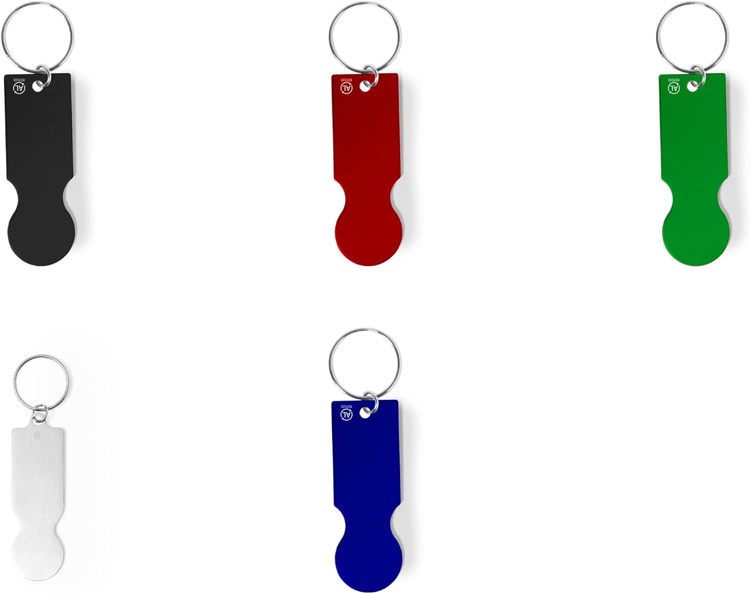 6 Gettoni Portachiavi Per Carrello Della Spesa In Acciaio, Regalo Per Maestre E Insegnanti, Design Arcobaleno/bambini/fiore, Pratico E Decorativo