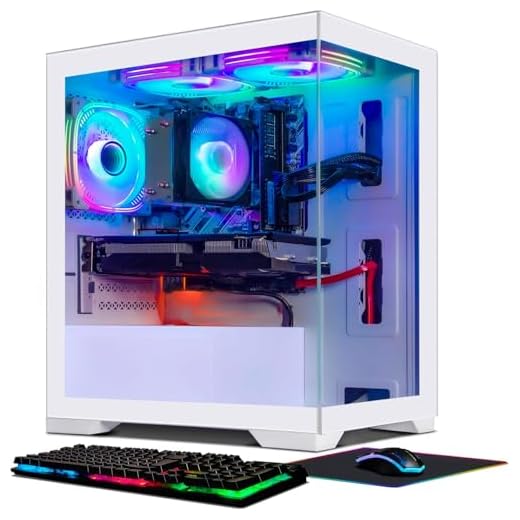 STGAubron Gaming PC Computer Desktop, Radeon RX 470 8G, Intel Core i7 up to 3.9GHz, 16G RAM, 512G SSD, 600M WiFi, BT 5.0, RGB Fan x 3, Windows 10 Home