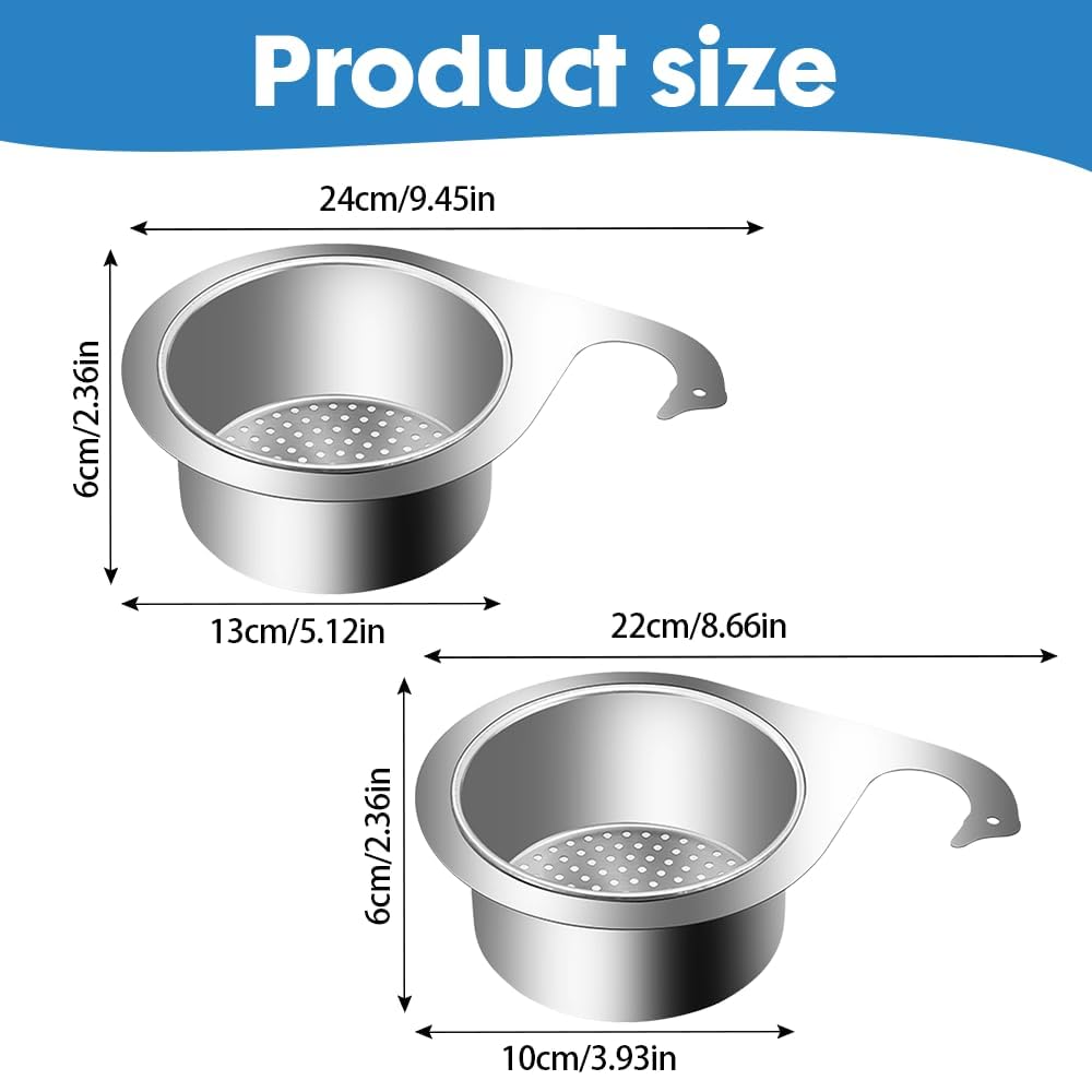 Colador de Acero Inoxidable en Forma de Cisne para Fregadero, Swan Sink Strainer Basket