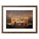 レオ・フォン・クレンツェ Franz Karl Leopold von Klenze 「Die Propylaen und der Konigsplatz in Munchen.」 額装アート作品
