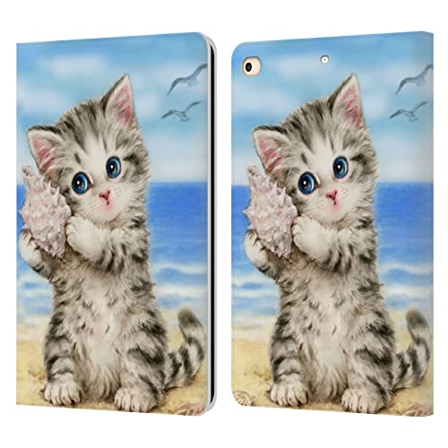 Housse iPad 9.7 Kayomi Harai chaton plage idéale pour vos moments de détente
