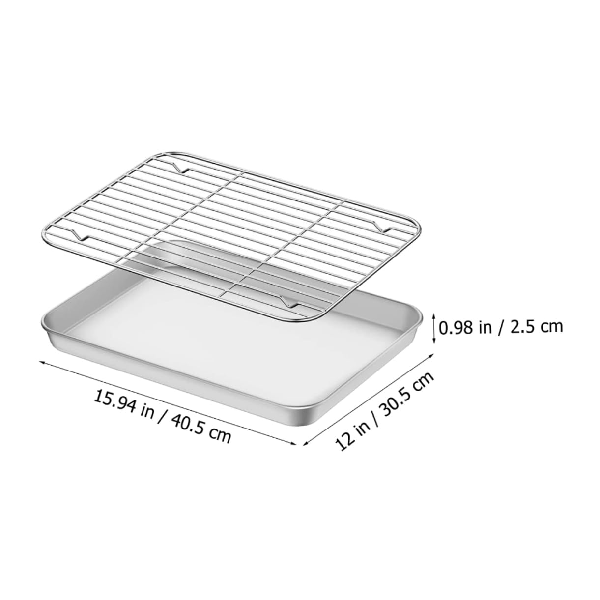 LABRIMP Rejilla Inoxidable Para Hornear Bandeja Para Hornear Resistente Al Desgaste Bandeja Para De Cocina Para Suministros Para