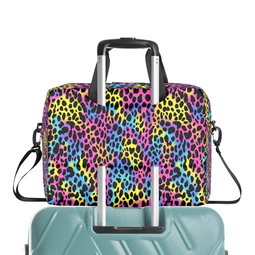 Sac ordinateur portable imprimé léopard coloré pour protéger votre PC avec style - 6