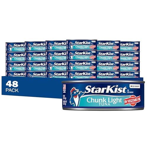 StarKist Chunk Light Tuna in Oil, 5 Oz, Pack of 48