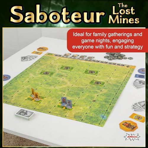 AMIGO Games Saboteur: The Lost Mines - Thrilling Clan-Based Strategy Board Game for 3-9 Players, Ages 10+ - Image 2