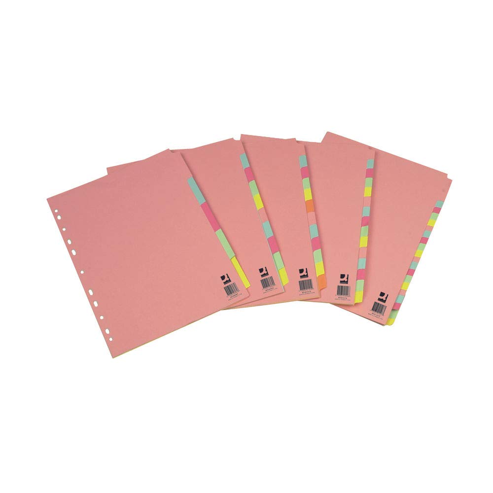 Q-Connect A4 5 Part extra largo oggetto divisori